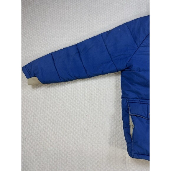 CARTERS Puffer Jacket H.W. CARTER & Son Lebanon N.H. Coat Vintage XL Blue 70s - Picture 5 of 16